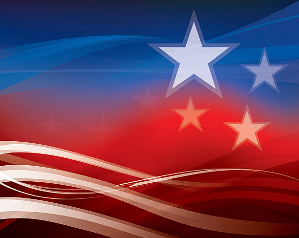 Abstract American Flag background Abstract American Flag background rnc stock illustrations