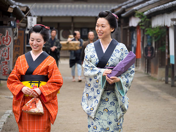 istock Beautiful Japanese Kimono women. 541140258