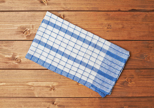 istock Tablecloth or towel over the wooden table 541140712
