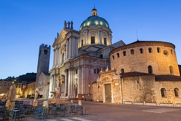 istock Brescia - The Dom at morning dusk 541140848