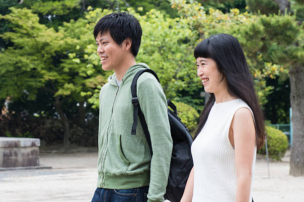 istock Couple travelling together enjoy walking 541143262