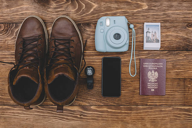 istock Perfectly arranged accessories - knolling concept 541144858