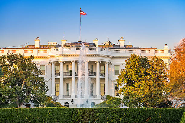 istock The White House at sunset 541147094