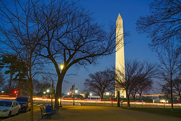 istock Washington Monument an night, USA 541147356