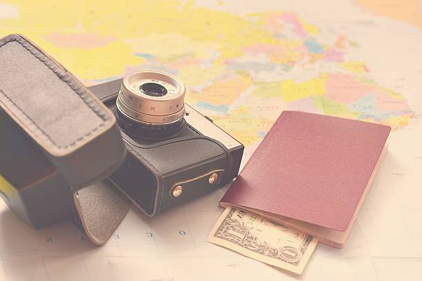 istock Beautiful concept for summer travel. Map. 541147942