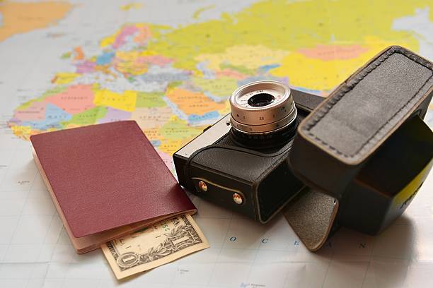 istock Beautiful concept for summer travel. Map. 541148026