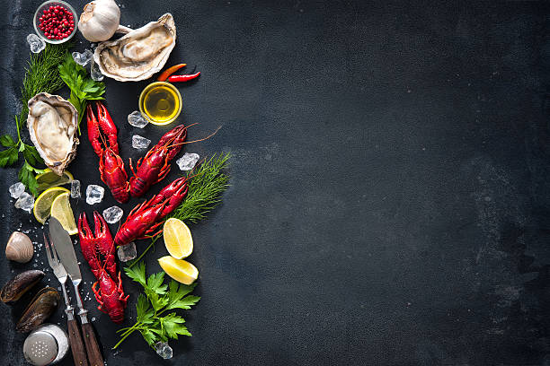 istock Shellfish plate of crustacean seafood 541148614