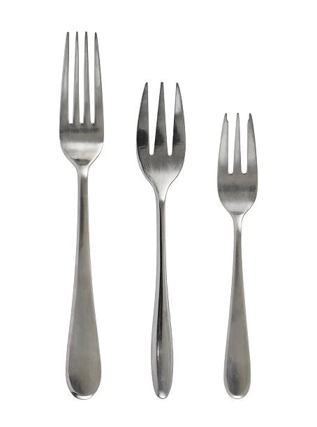 istock Set of metal table and dessert forks 541149780