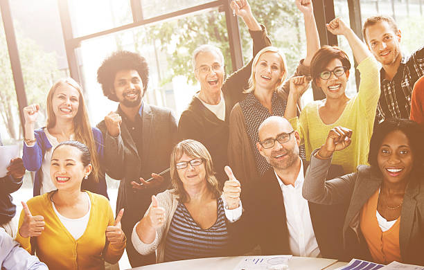 istock Business Team Success Achievement Arm Raised Concept 541149948