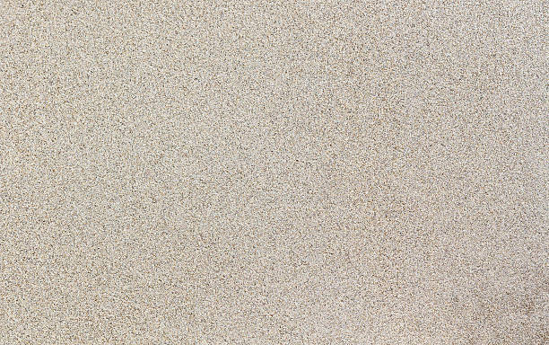 Wet sand. Beige granular texture. stock photo
