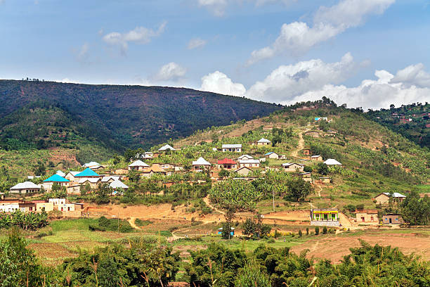 istock Houses against a hill in Rwanda 541153912