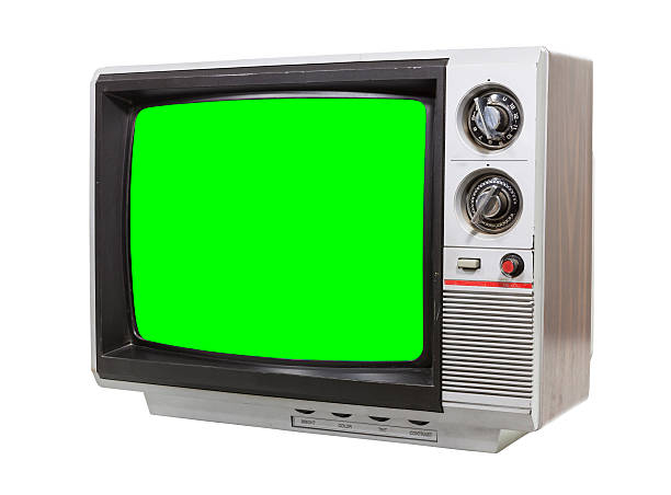 istock Little Vintage Television with Chroma Green Screen 541265788