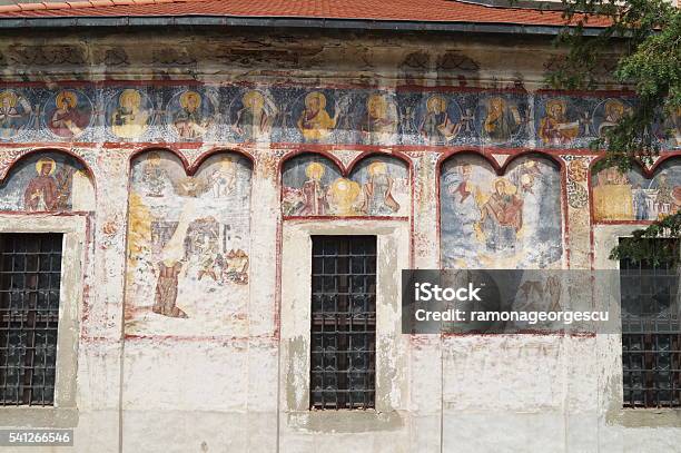 Frescoes At The Saint Nicholas Church Stock Photo - Download Image Now - Ancient, Antique, Bible