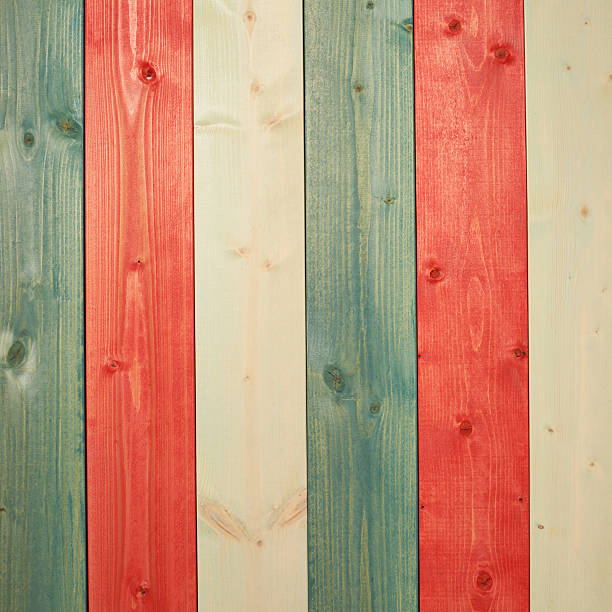 istock Paint coated wooden boards 541268178