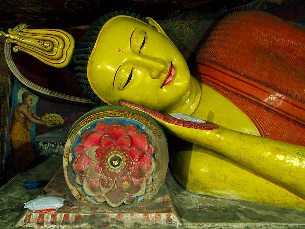 istock Ancient Buddha reclining statue, Sri Lanka. 541268644
