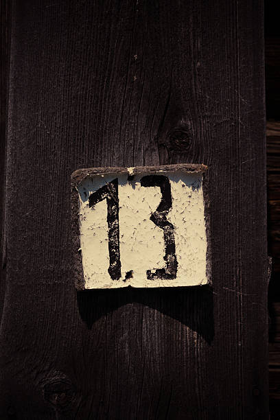 istock The board with the number thirteen 541269822
