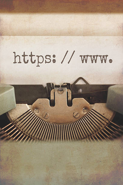 istock Vintage typewriter with textured grungy paper 541270288