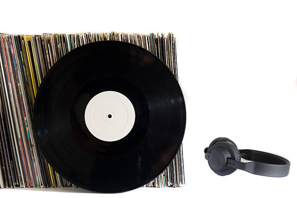 istock White vinyl records on a white background 541270738