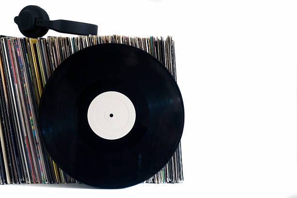 istock White vinyl records on a white background 541270768