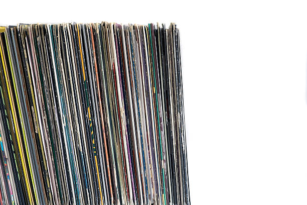istock Vinyl records on a white background 541271592