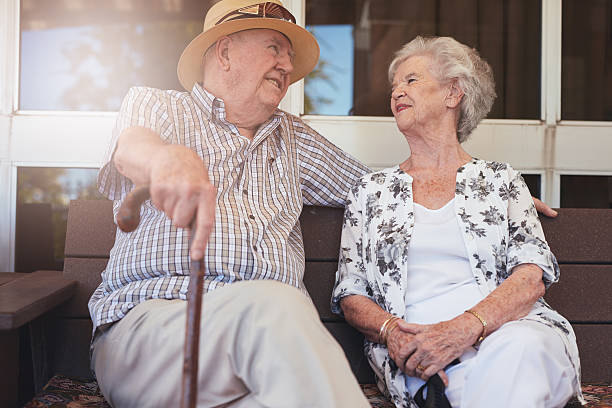 istock Happy retired couple having a break 541272346