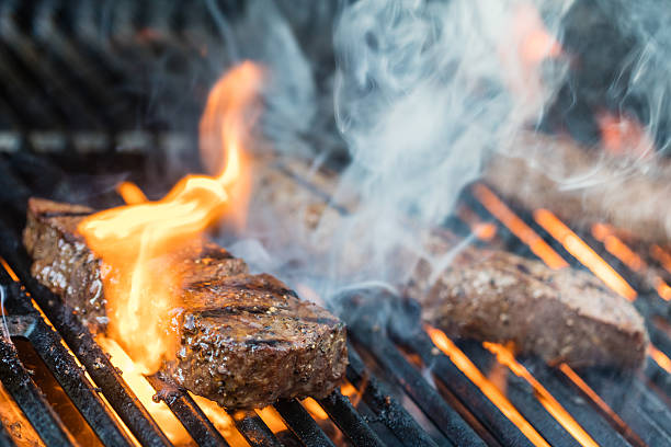 istock Sirloin steaks on the bbq 541274238