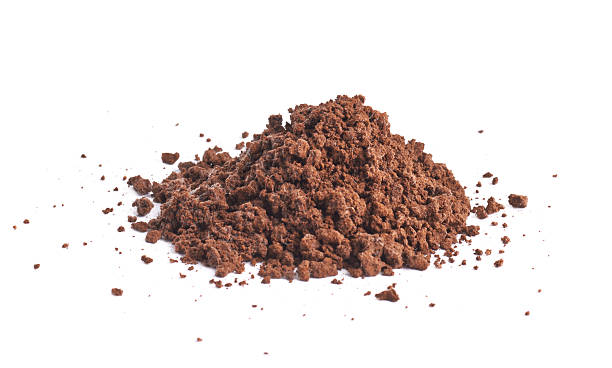 istock Pile of the brown ground soil isolated 541274734