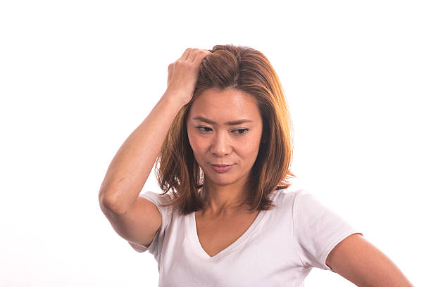 istock Beautiful Asian Asian woman on white background 541275480