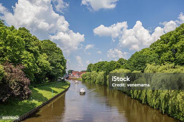 Boats On The River Ems In Meppen Stock Photo - Download Image Now - Meppen, Blue, Canal