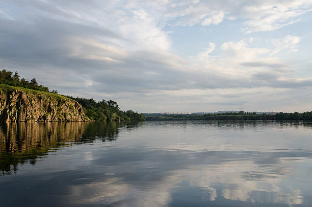 istock the rock river in the orange sunset light 541277748