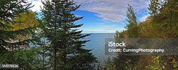 Peek At Lake Superior Stock Photo - Download Image Now - Coastline, Forest, Great Lakes