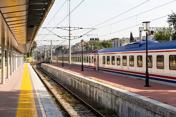 Portbou, Spain - August 6, 2016: The train station Portbou in Spain-France border