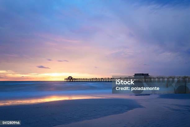 Pristine And Idyllic Beach At Sunset Naples Florida Usa Stock Photo - Download Image Now