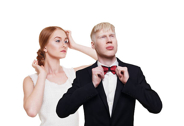 istock Well-dressed couple in luxury clothes isolated 541283188
