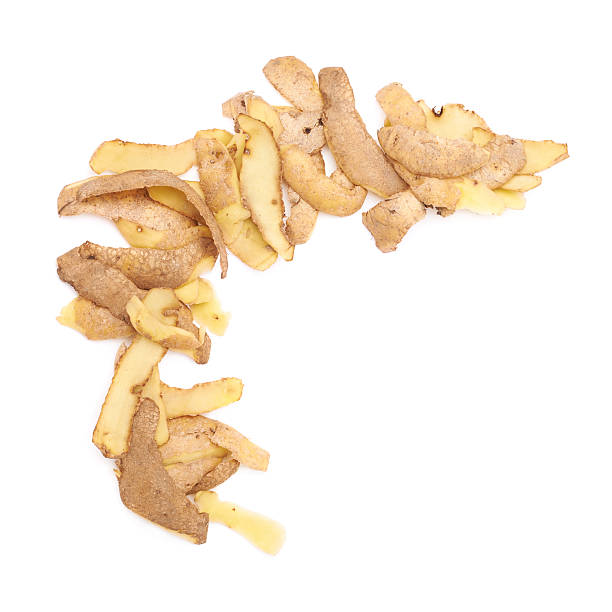 istock Pile of potato peels isolated 541286252