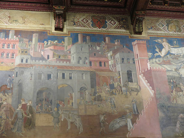 istock Ambrogio Lorenzetti frescoes in Siena 541287652