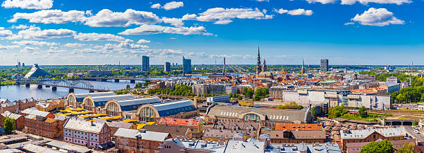 istock View from building of  Academy of Sciences on old Riga 541289474