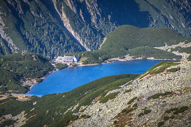 Photo of Beaitiful Mountain lake in the summer, Valley of five lakes,