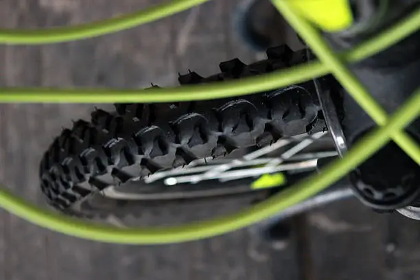 Photo of Tire of a bicyclette