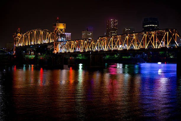 istock Little Rock Downtown Bridge Lights 541291740