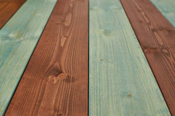 istock Paint coated wooden boards 541292666