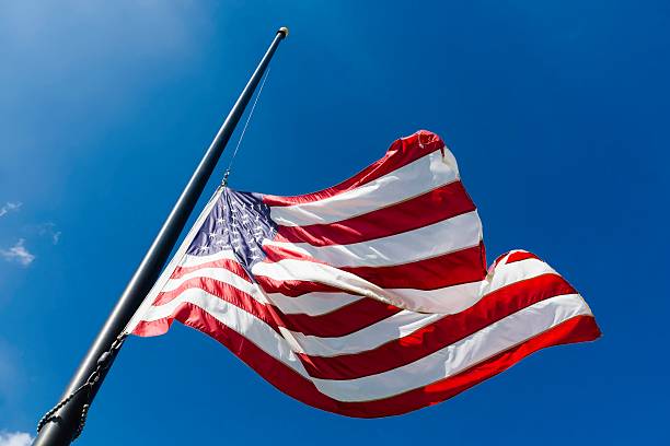 istock American Flag at Half Mast 541292814