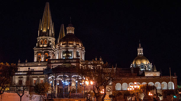 Guadalajara´s Cathedral by night