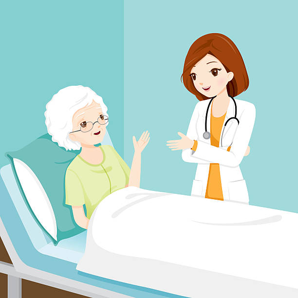 750 Cartoon Of Women In Hospital Bed Illustrations & Clip Art - iStock