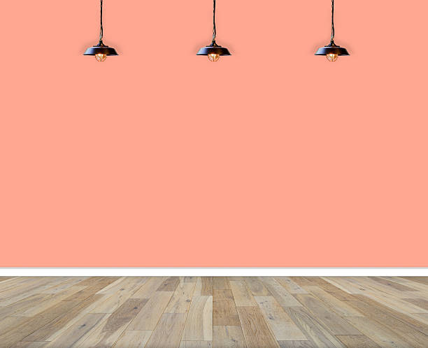 istock interior empty room. wall and wooden floor with lamp 541298062
