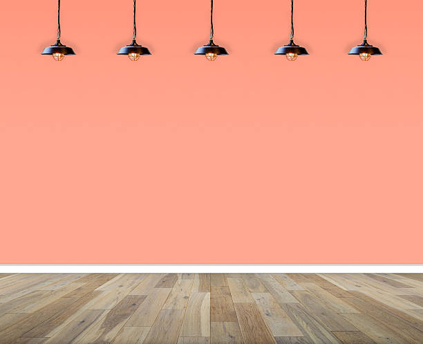 istock interior empty room. wall and wooden floor with lamp 541298078