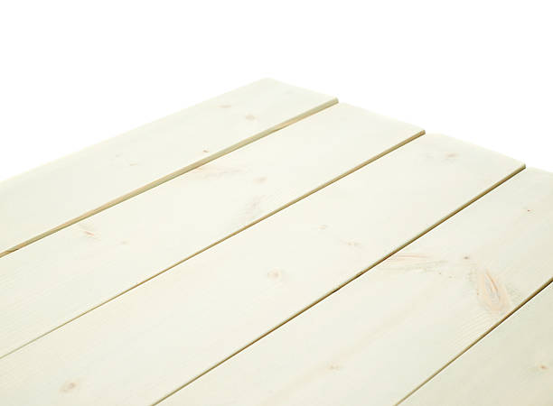 istock White paint coated wooden boards 541301258
