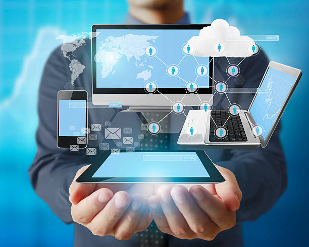 istock Technology in  hands of businessmen 541305424