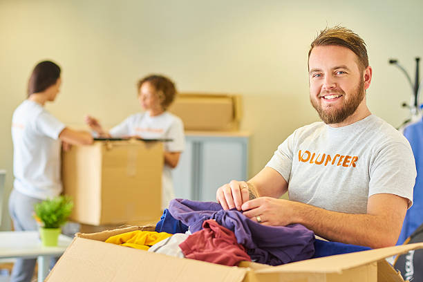 volunteer at clothing charity