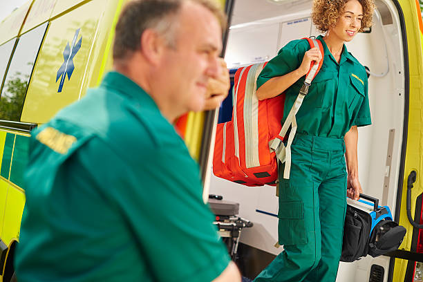 istock ambulance crew leaving the ambulance 541312214